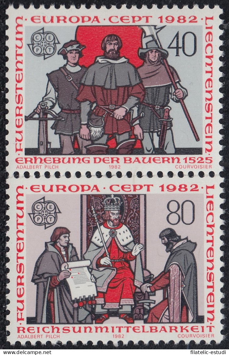 Liechtenstein 732/33 1982 Europa Hechos Históricos MNH - Autres & Non Classés