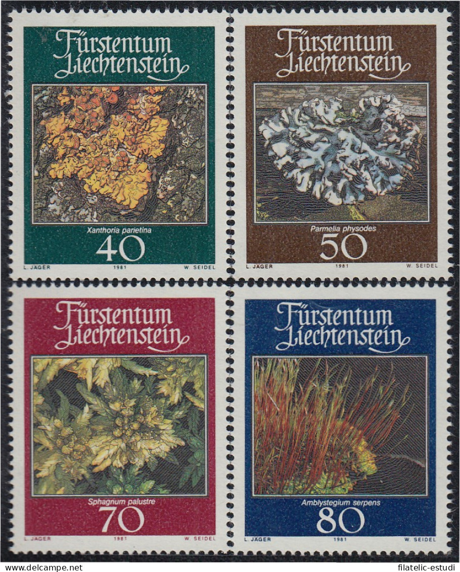 Liechtenstein 717/20 1981 Musgos Y Liquenes MNH - Autres & Non Classés