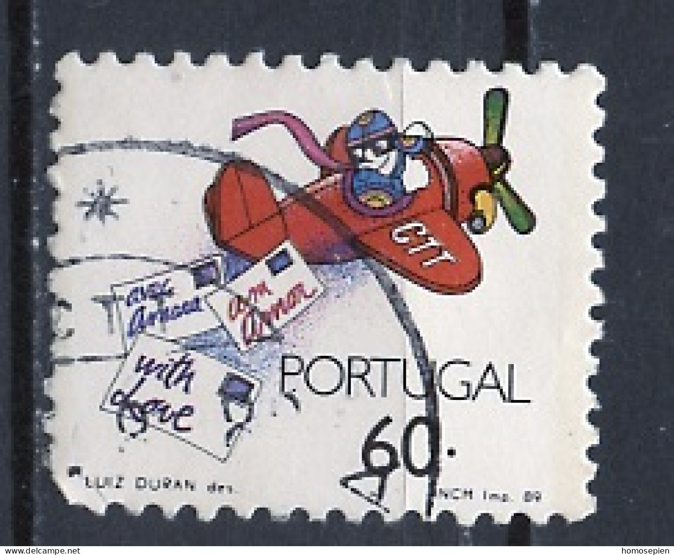 Portugal 1989 Y&T N°1754 - Michel N°1776 (o) - 60e Message D'amour - Oblitérés