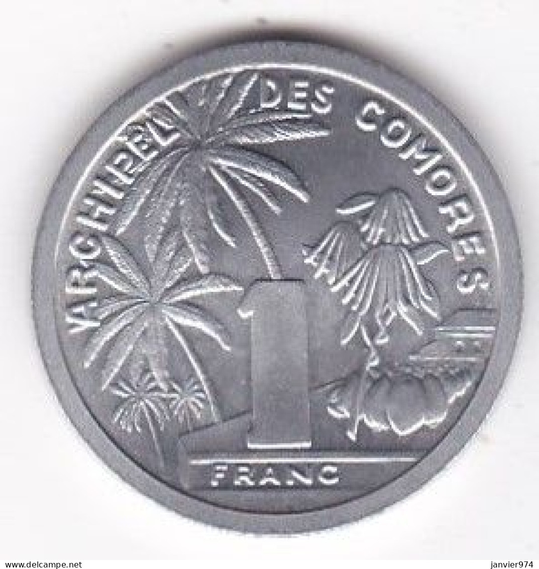 Archipel Des Comores , Republique Française 1 Franc 1964 ESSAI , En Aluminium LEC# 32, UNC - Comores