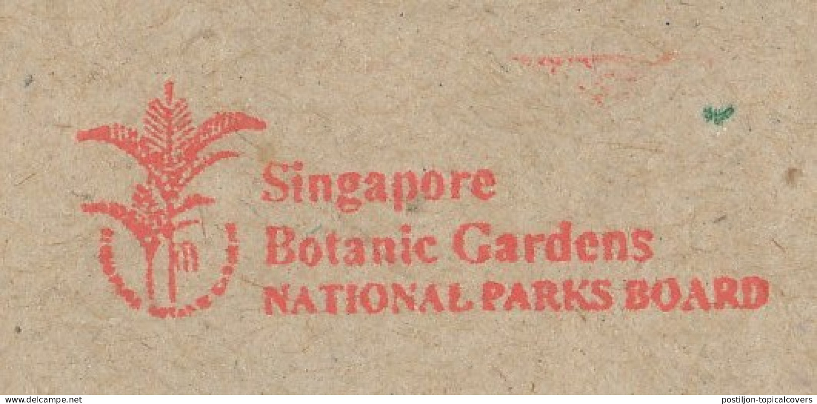 Registered Meter Cover Singapore 2003 Botanic Gardens - Trees
