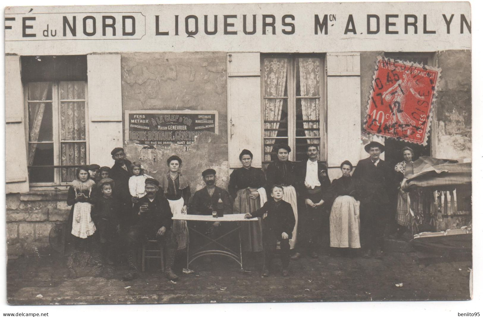 CARTE-PHOTO De LE BLANC-MESNIL - Café Du Nord - Maison ADERLYN. - Le Blanc-Mesnil