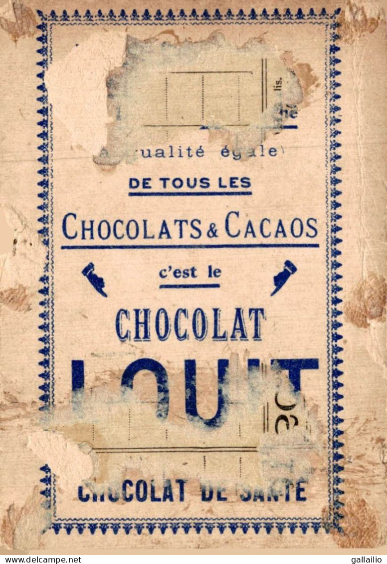 CHROMO CHOCOLAT LOUIT GLAIEUL DEFI - Louit