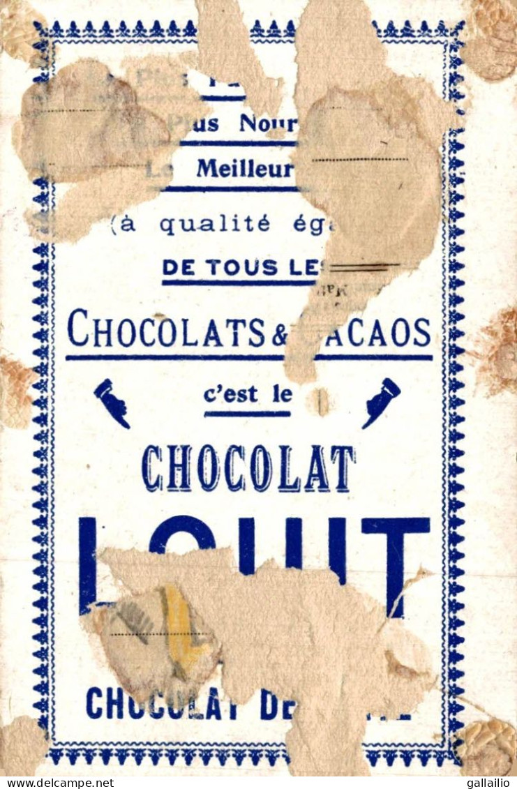 CHROMO CHOCOLAT LOUIT HIER AUJOURD'HUI DEMAIN - Louit