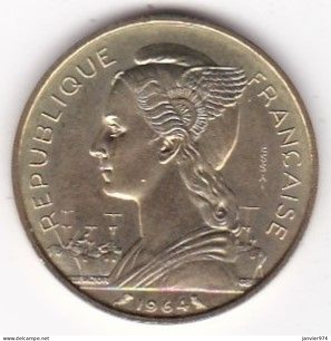 Archipel Des Comores , Republique Française 20 Francs 1964 ESSAI , En Cupro Alu Nickel, LEC# 40, UNC - Comoren