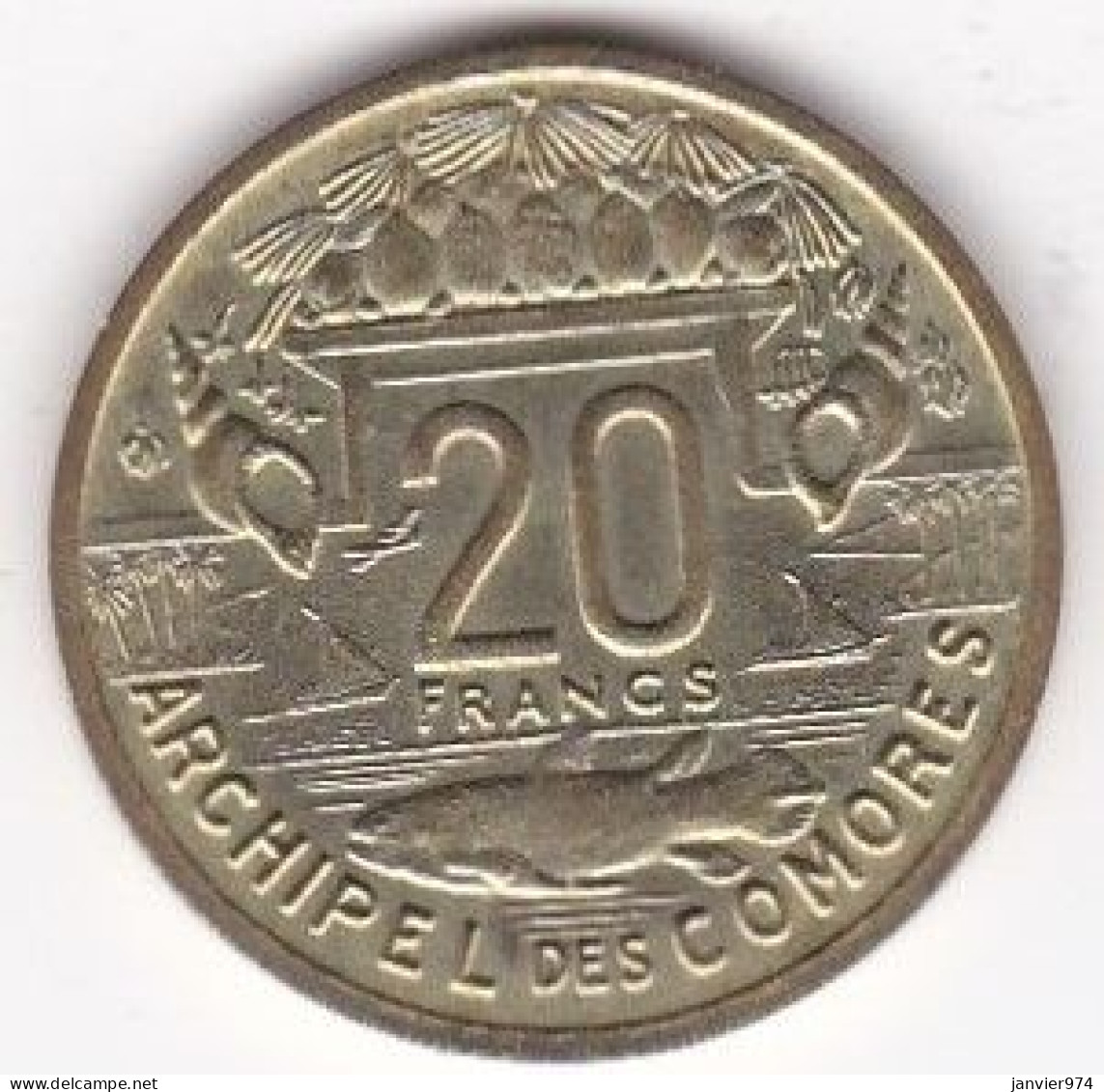 Archipel Des Comores , Republique Française 20 Francs 1964 ESSAI , En Cupro Alu Nickel, LEC# 40, UNC - Comore