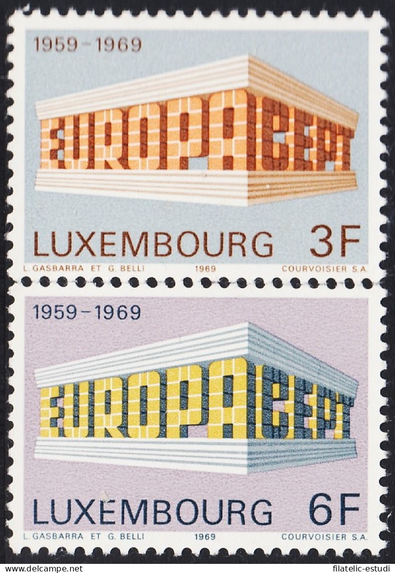 Luxemburgo 738/39 1969 Europa Telecomunicaciones MNH - Otros & Sin Clasificación