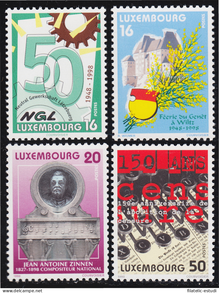 Luxemburgo 1390/93 1998 Aniversarios MNH - Altri & Non Classificati