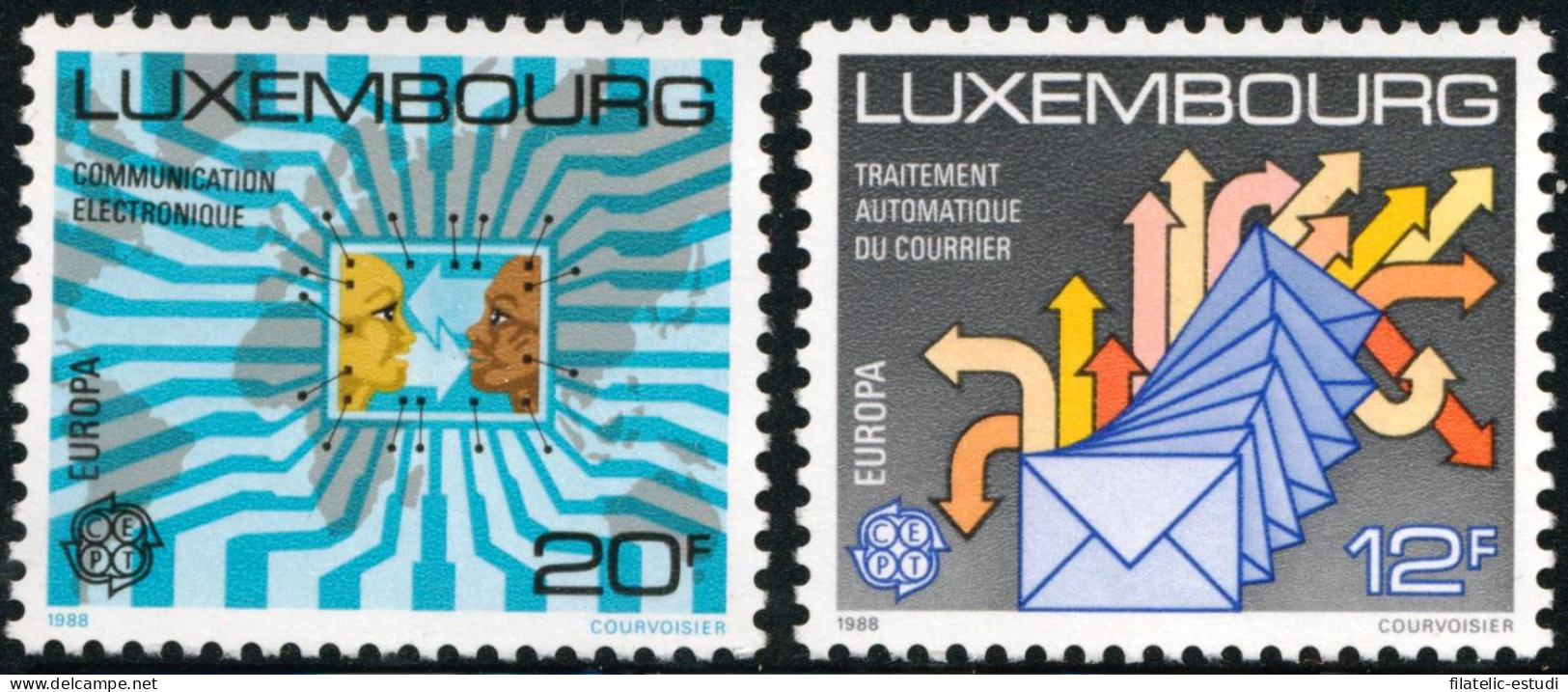 TRA2  Luxemburgo  Nº 1149/50  1988  MNH - Andere & Zonder Classificatie