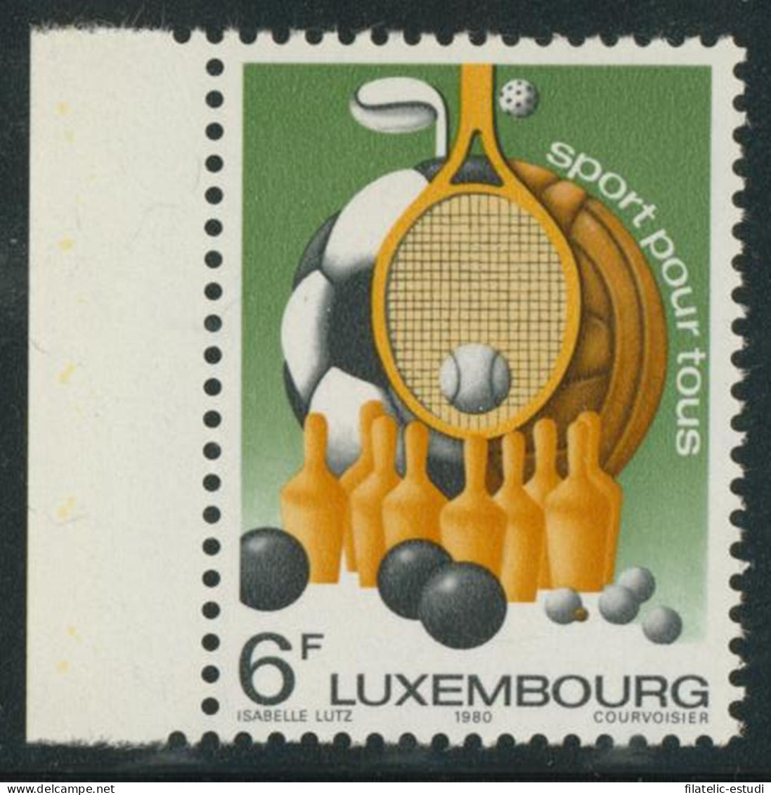 DEP4/S  Luxemburgo  Nº 961  1980 Deporte Para Todos Lujo - Altri & Non Classificati