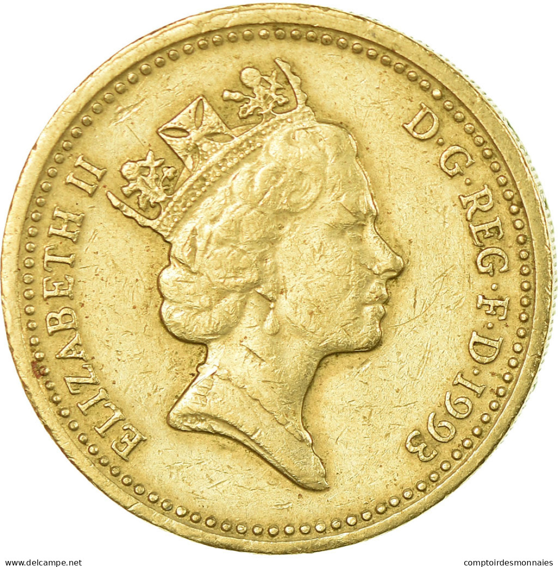 Monnaie, Grande-Bretagne, Elizabeth II, Pound, 1993, TTB, Nickel-brass, KM:964 - 1 Pound
