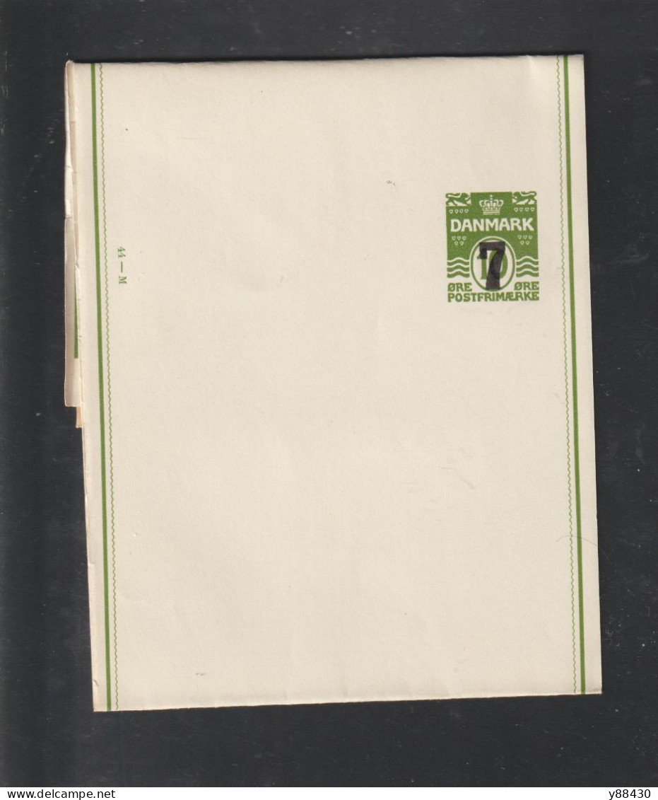 DANEMARK - Entier Postal Neuf - 1920/1940 - Entier Pour Bande De Journaux - Timbre Vert Foncé. 7.ø Sur 10.ø- 3 Scan - Entiers Postaux