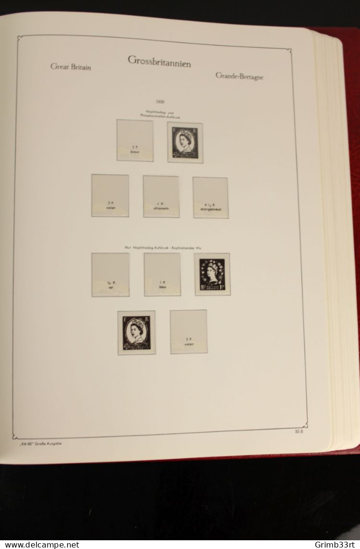 Groot-Brittannië / Great Britain - Enkele postfrisse zegels in een album / Some MNH stamps in an album - 1948-1969