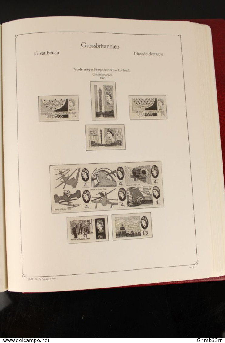 Groot-Brittannië / Great Britain - Enkele postfrisse zegels in een album / Some MNH stamps in an album - 1948-1969