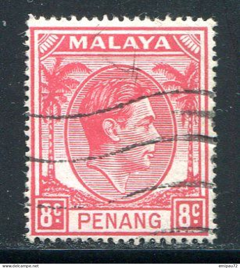 PENANG- Y&T N°8- Oblitéré - Penang