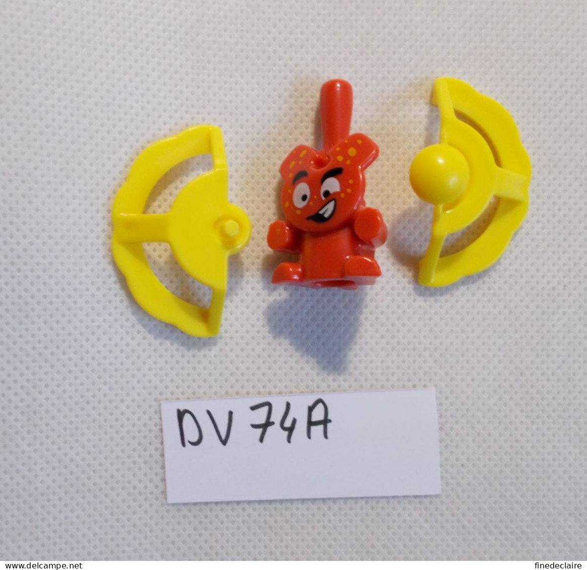 Kinder - Toupie Alien Jaune Et Orange Foncé - DV074A - Sans BPZ - Inzetting