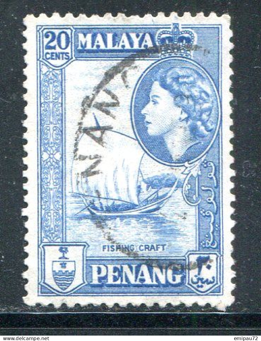 PENANG- Y&T N°44- Oblitéré - Penang