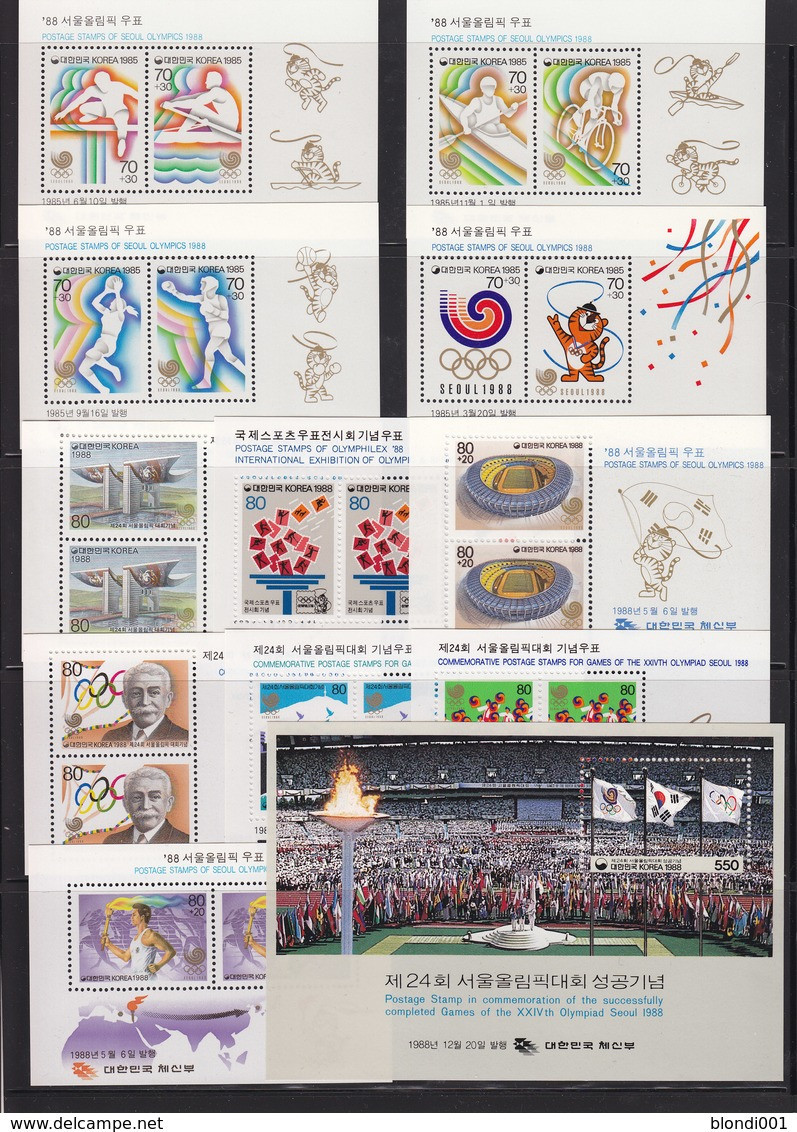 Olympics 1988 - Olympiques 1988 - Cycling - SOUTH KOREA - 12 S/S MNH - Summer 1988: Seoul