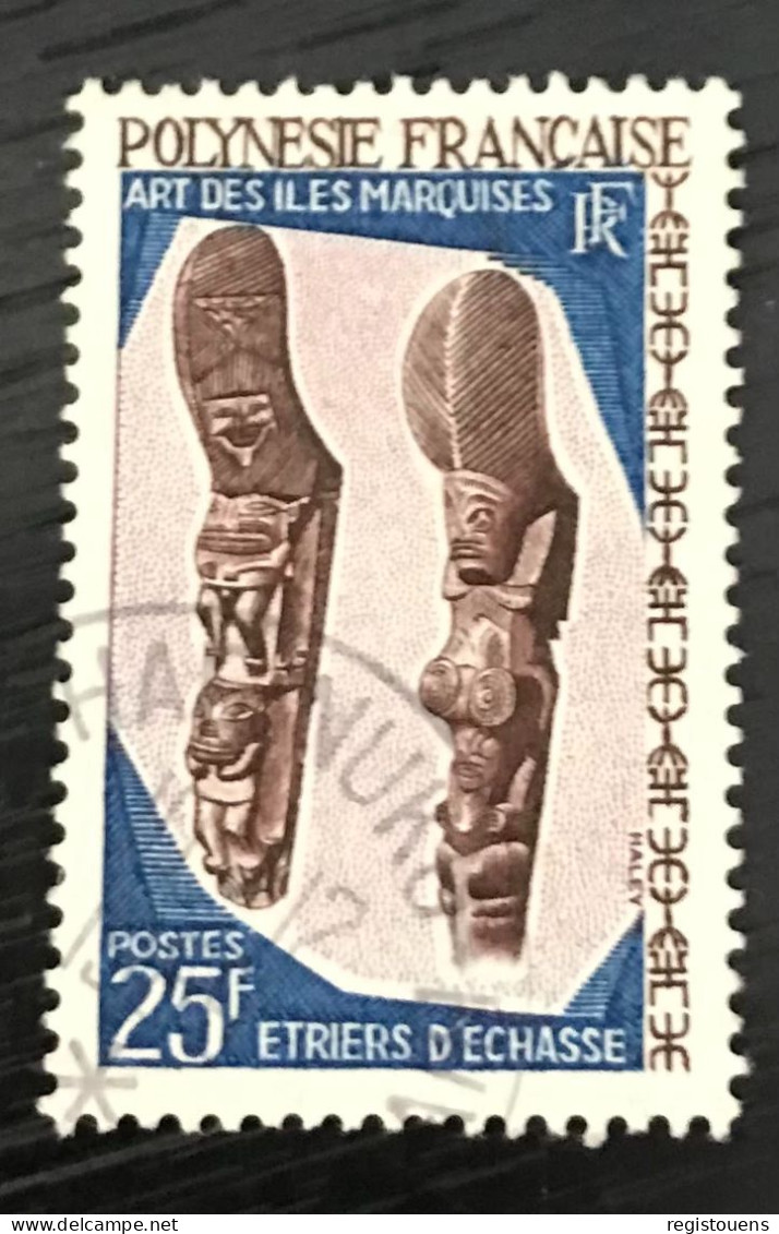 Timbre Oblitéré Polynésie Française 1968 Y&t N° 56 - Gebruikt