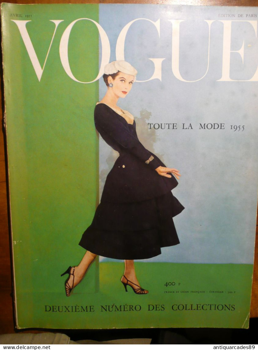 Revue VOGUE AVRIL 1955 - Mode