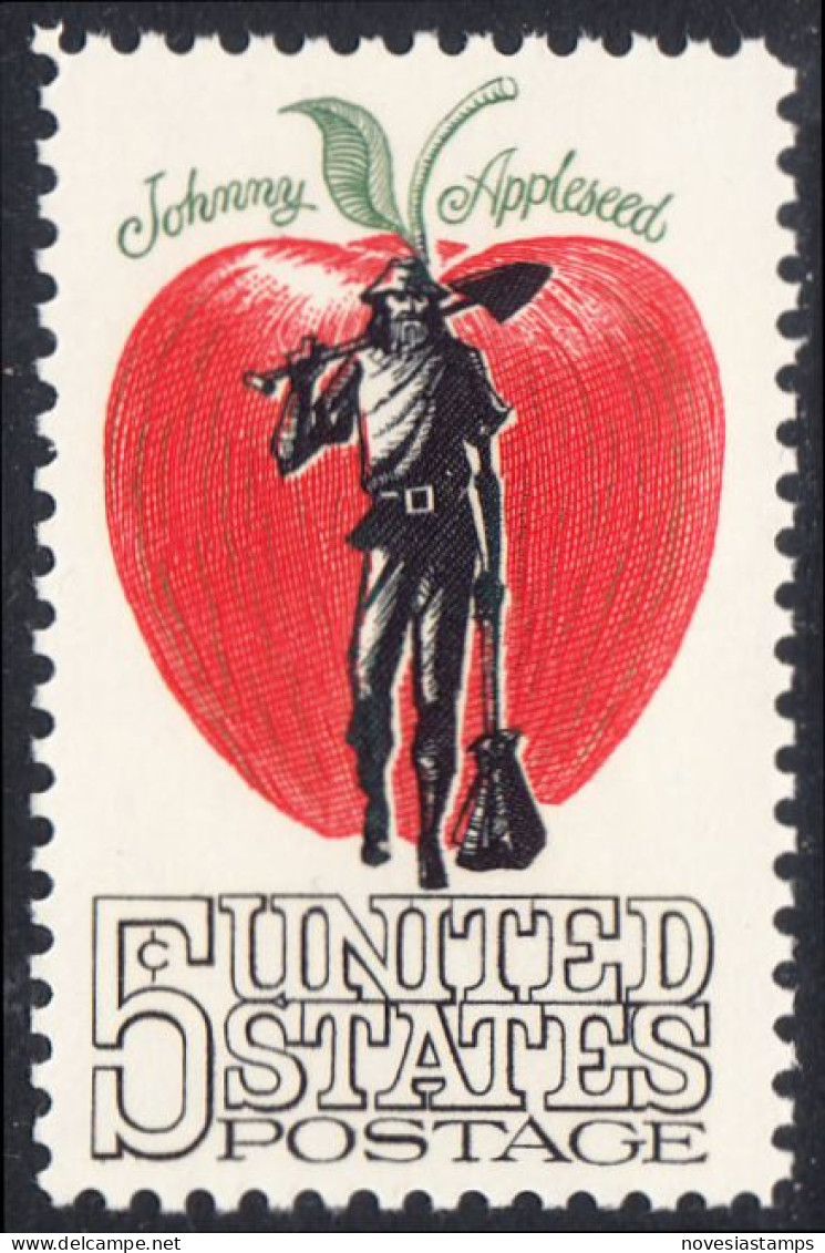 !a! USA Sc# 1317 MNH SINGLE (a2) - Johnny Appleseed - Nuovi