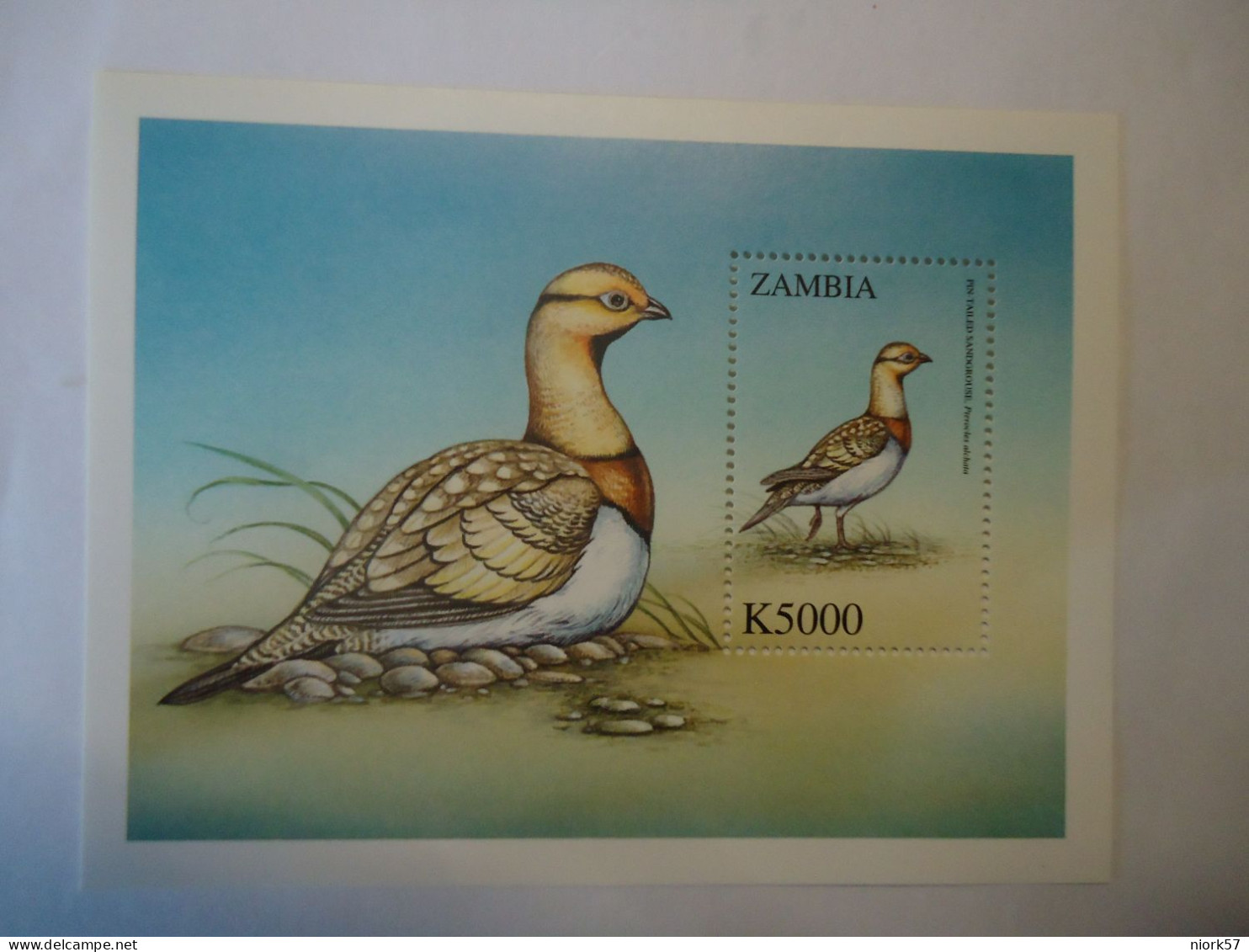 ZAMBIA MNH STAMPS  SHEET BIRDS BIRD DUCKS - Eenden