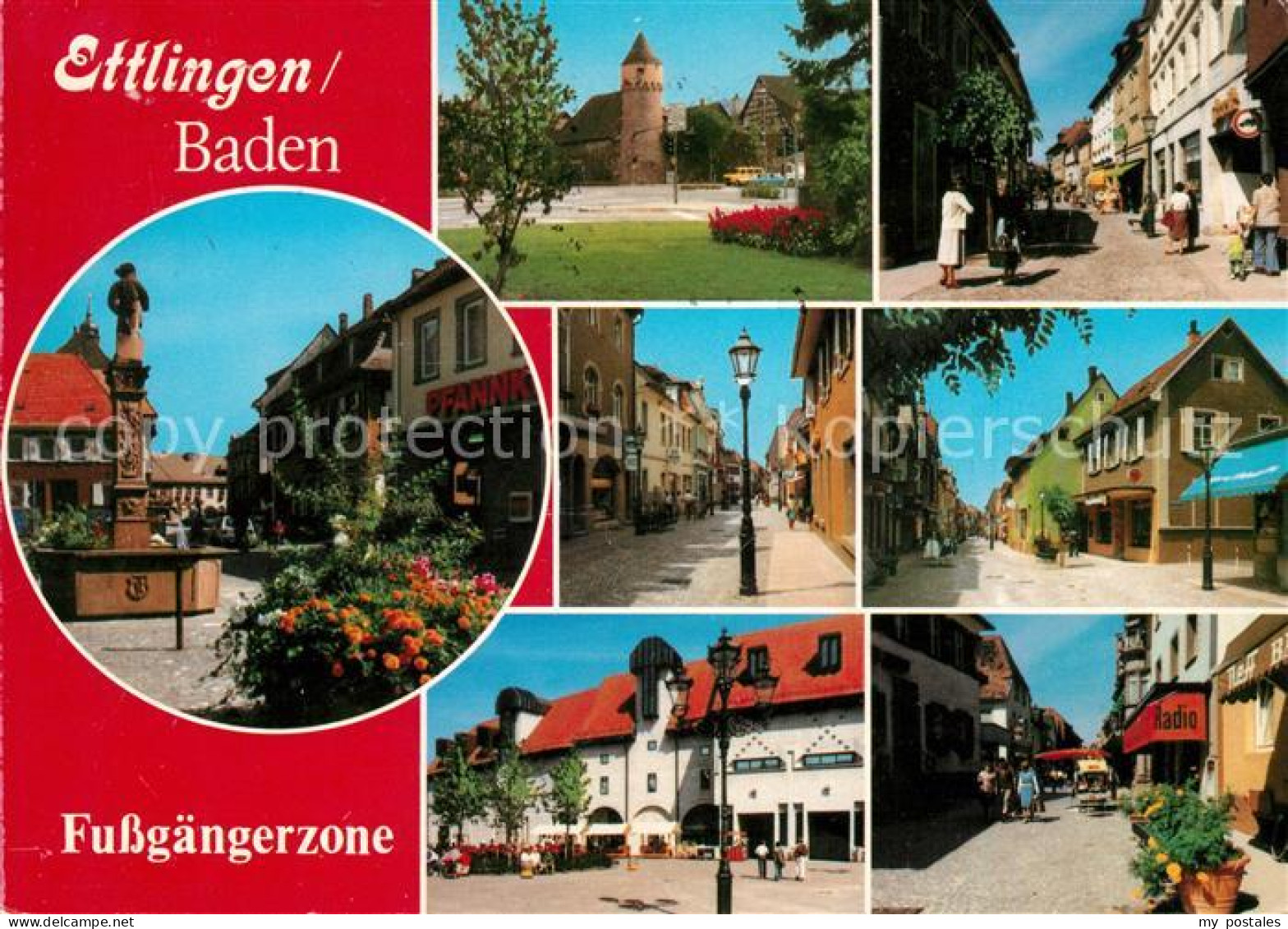 73047993 Ettlingen Fussgaengerzone Denkmal Schloss Ettlingen - Ettlingen