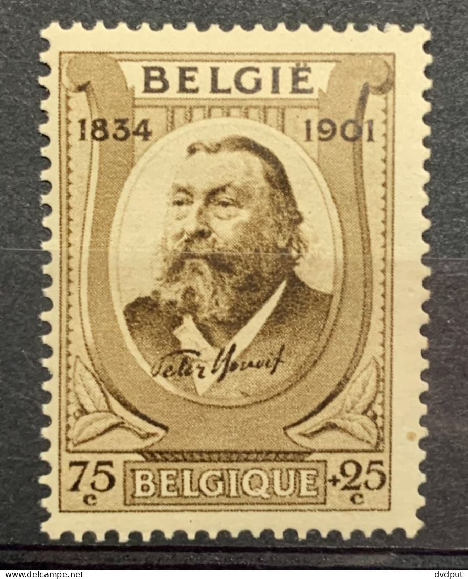 België, 1934, Nr 385, Cur 'bruine Vlek In Kader', Postfris ** - 1931-1960