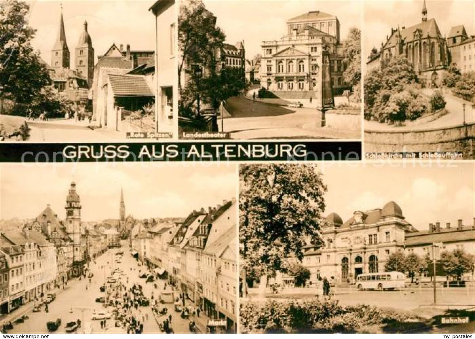 73047608 Altenburg Thueringen Landestheater Bahnhof Markt Schlosskirche  Altenbu - Altenburg