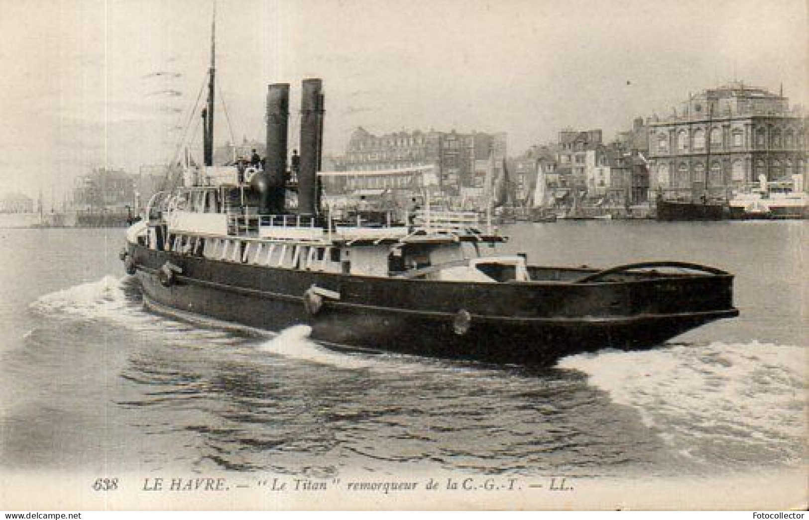 Le Havre (76) : Remorqueur Le Titan De La Cie Générale Transatlantique - Tugboats