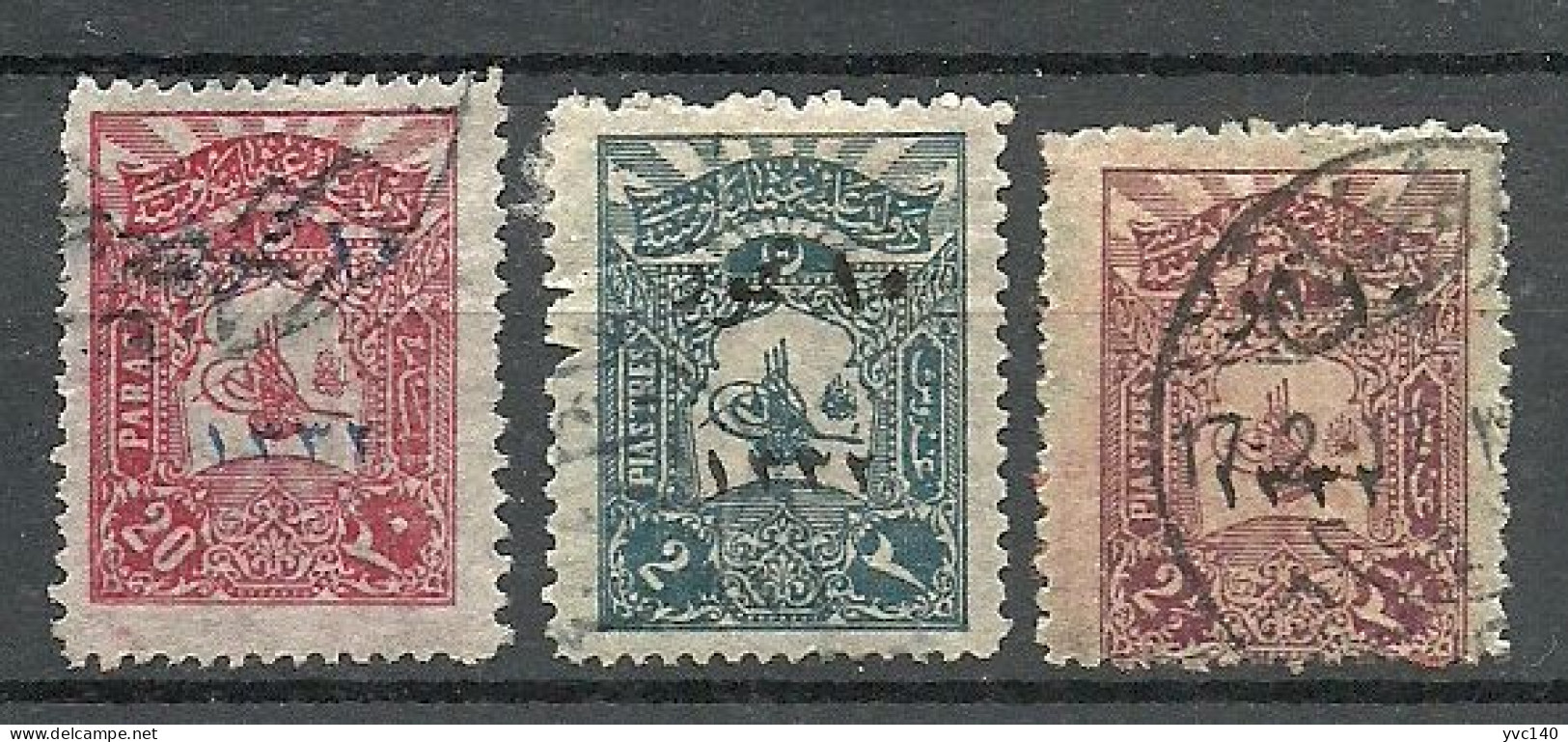 Turkey; 1916 Overprinted National Fete Commemorative Stamps - Usati