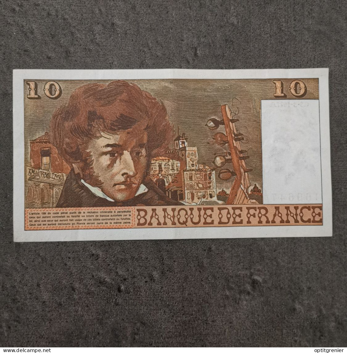 BILLET CIRCULE 10 FRANCS BERLIOZ 3 3 1977 FRANCE / BANKNOTE - 10 F 1972-1978 ''Berlioz''