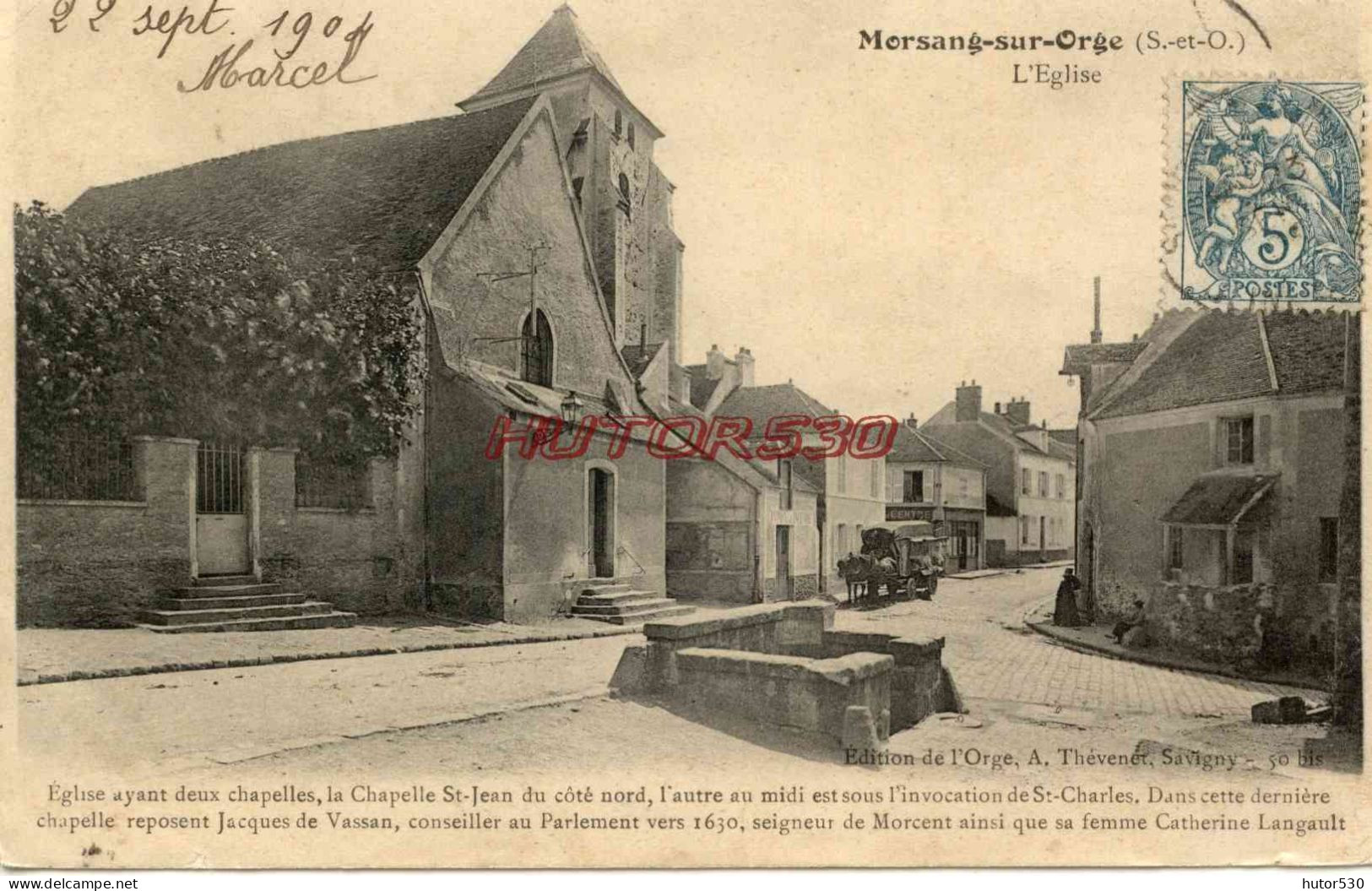 CPA MERSANG SUR ORGE - (S. ET O.) - L'EGLISE - Morsang Sur Orge