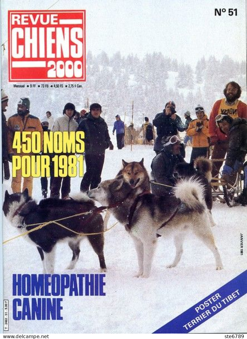 REVUE CHIEN N° 51 De 1981 Animaux Chiens - Tierwelt