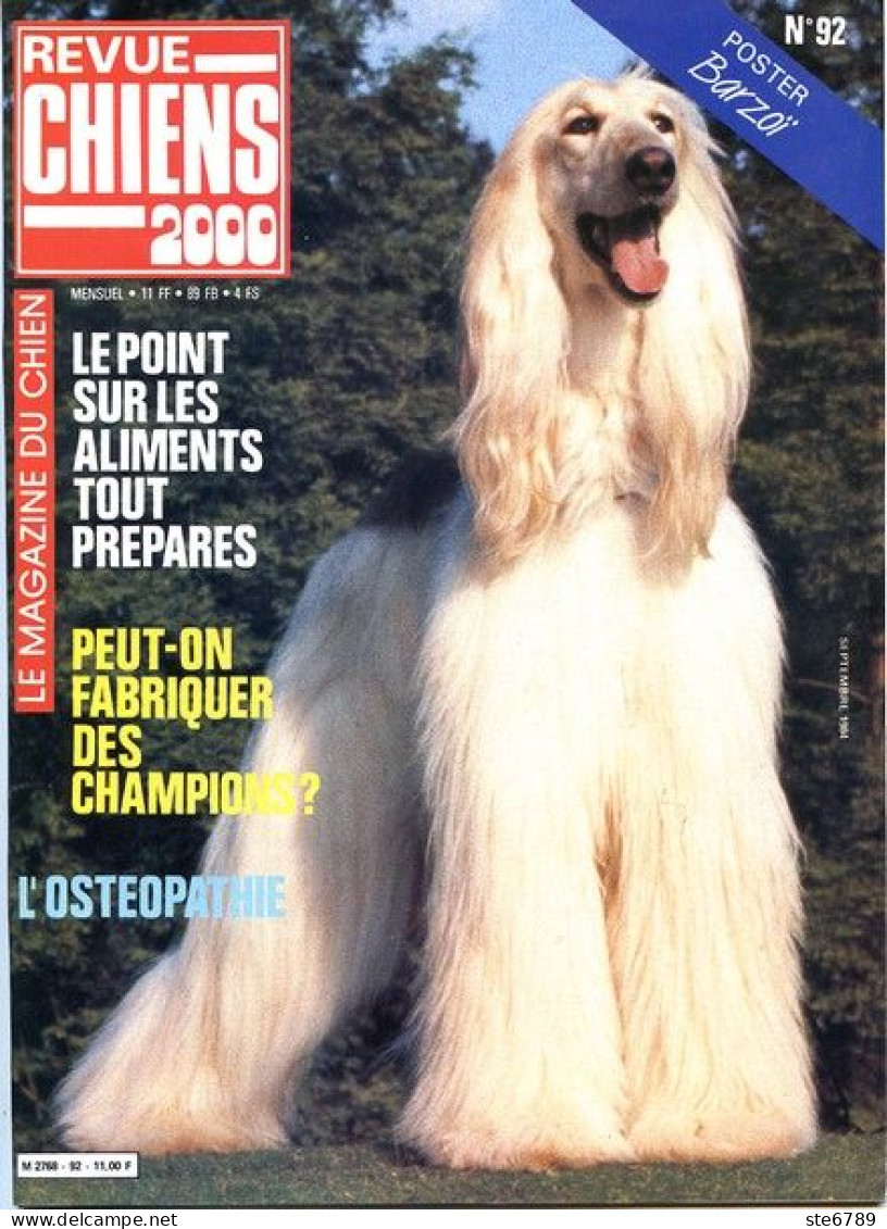 REVUE CHIEN N° 92 De 1984 Animaux Chiens - Tierwelt