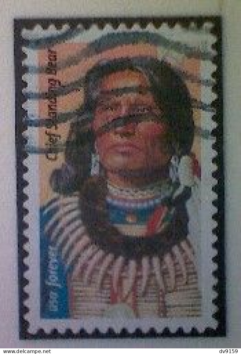 United States, Scott #5798, Used(o), 2023, Chief Standing Bear (66¢), Multicolored - Oblitérés