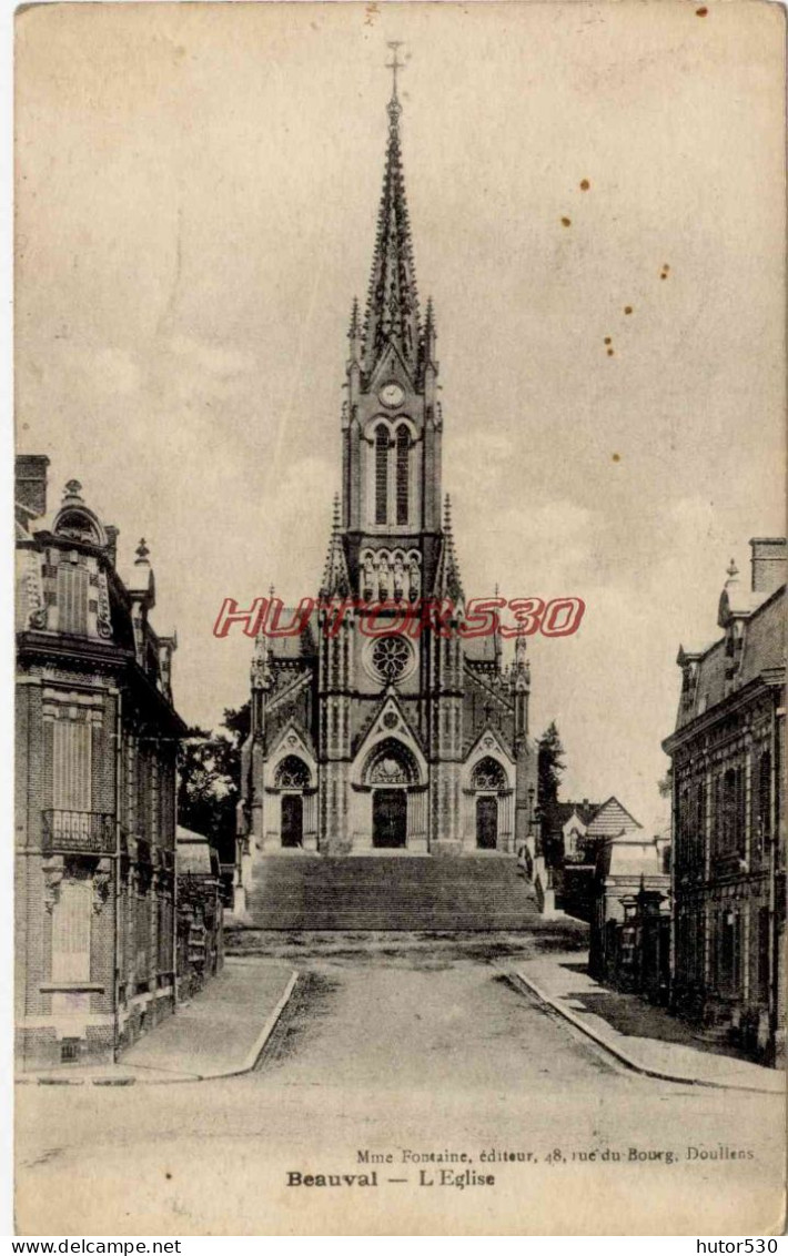 CPA BEAUVAL - L'EGLISE - Beauval