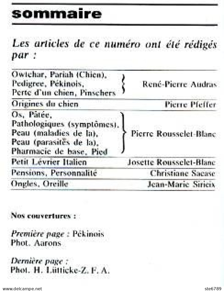 REVUE LE CHIEN  N° 18 Chiens Origines , Pékinois , Petits Lévriers  , Pinschers ,   Larousse Des Animaux Familiers  - Animals