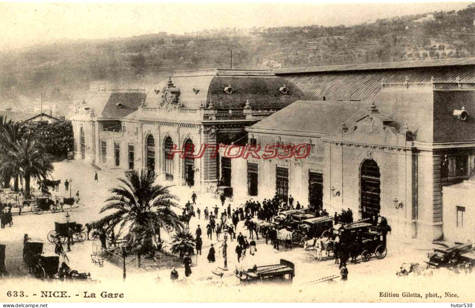 CPA NICE - LA GARE - Ferrocarril - Estación