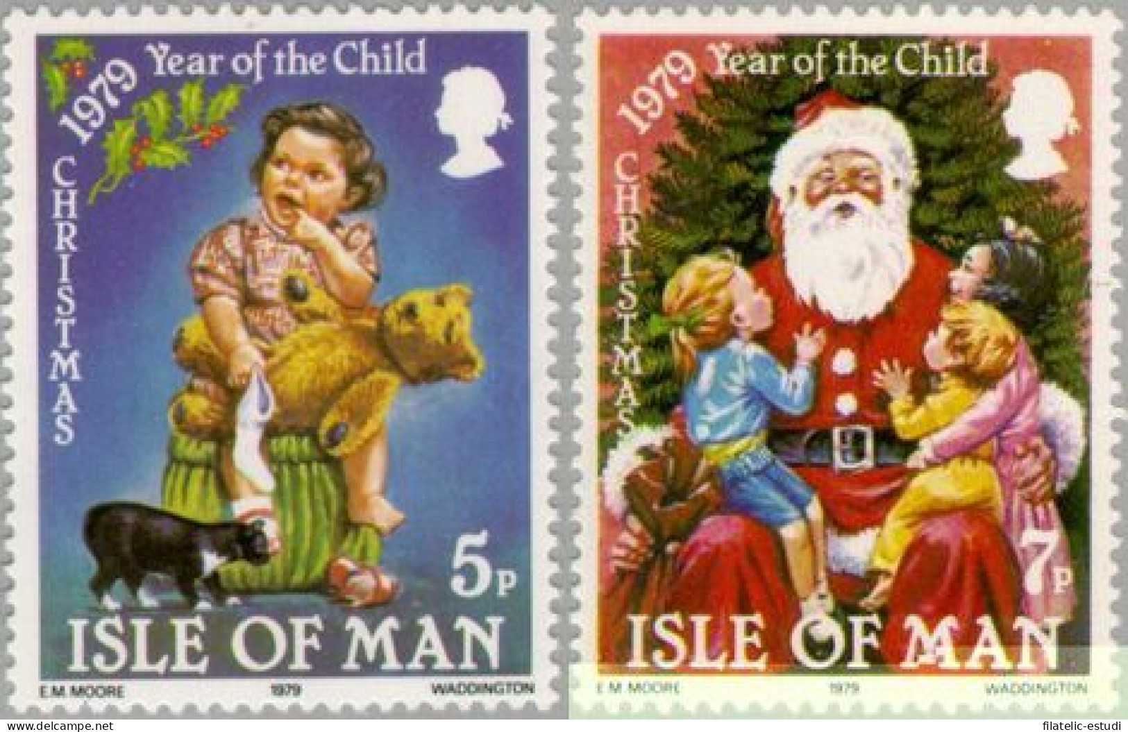 Man (isla De) - 149/50 - 1979 Navidad/año Inter. Del Niño Lujo - Man (Insel)