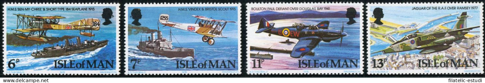 BA2/TRA/S Man (isla De) Nº 115/18  1978 60º Aniv. De La Royal Air Force Lujo - Man (Ile De)