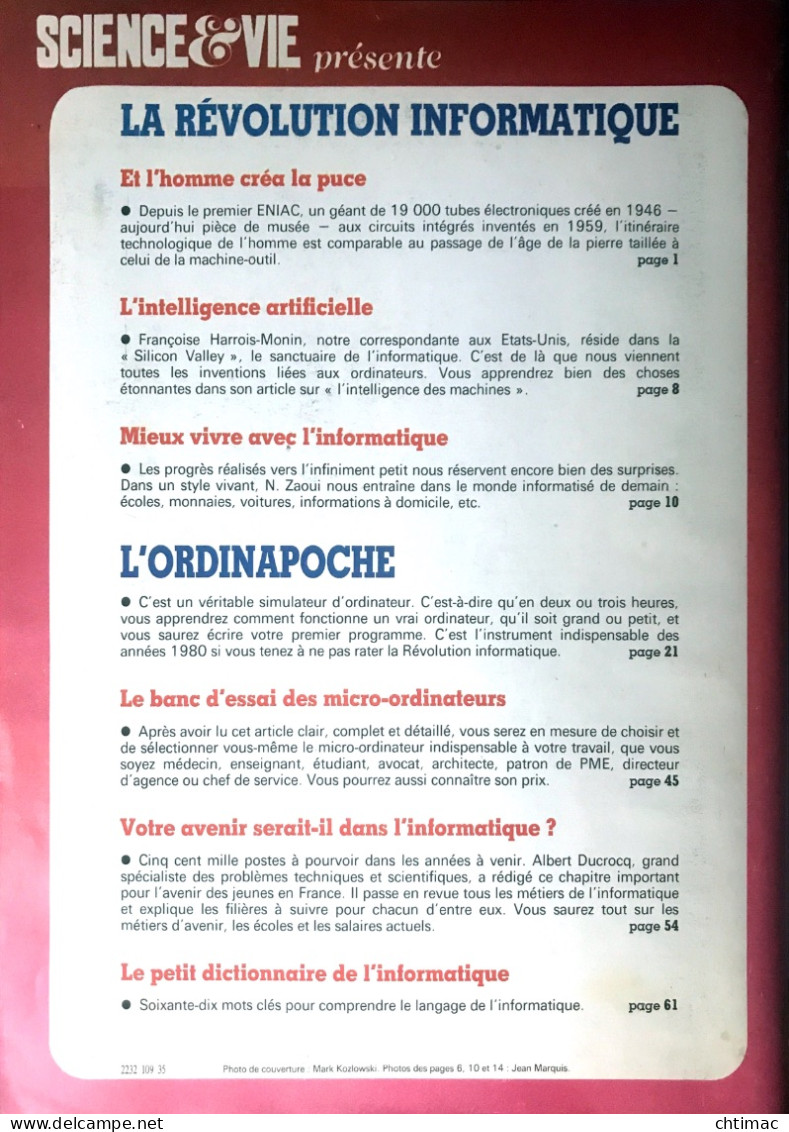 Science&Vie - La Révolution Informatique - 1981 - Informatica