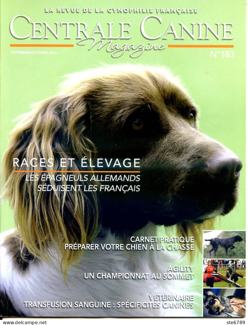 Centrale Canine N° 183  Epagneuls Allemands  , Revue Cynophilie Francaise Chien - Animals