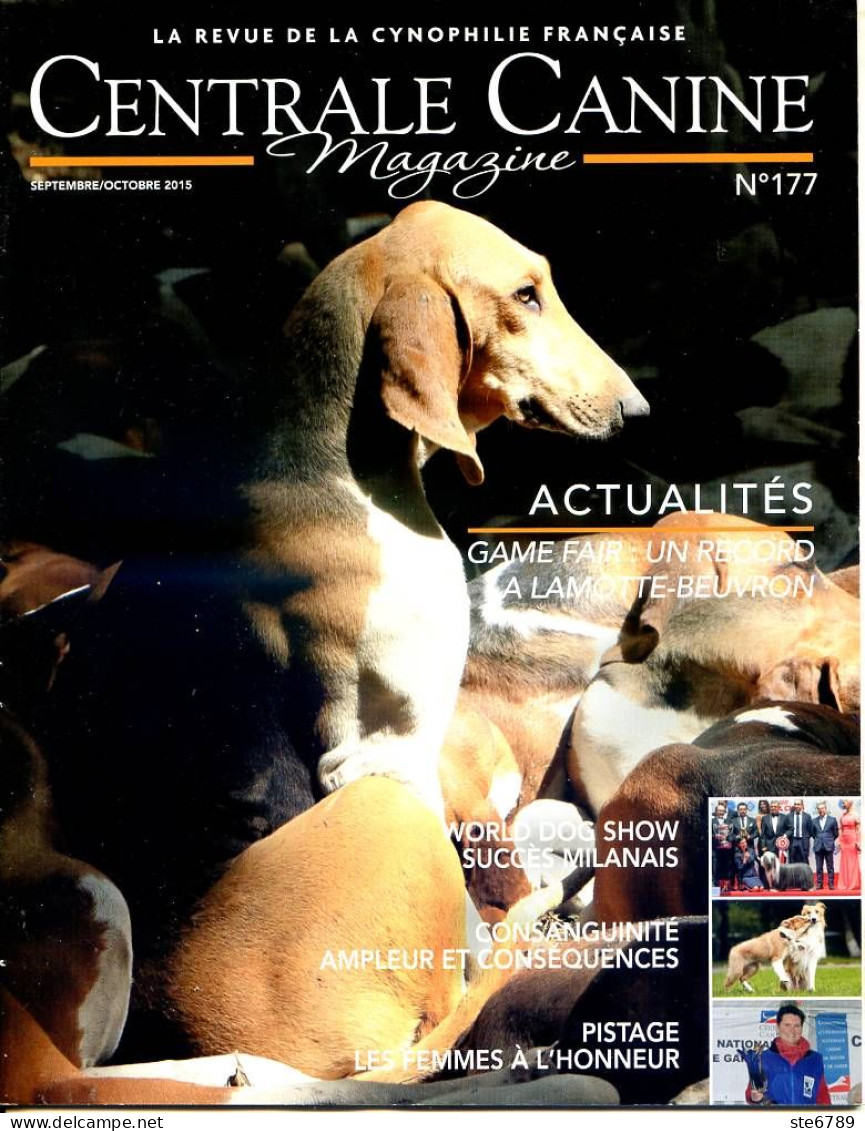 Centrale Canine N° 177  Game Fair Lamotte Beuvron  , Revue Cynophilie Francaise Chien - Tierwelt