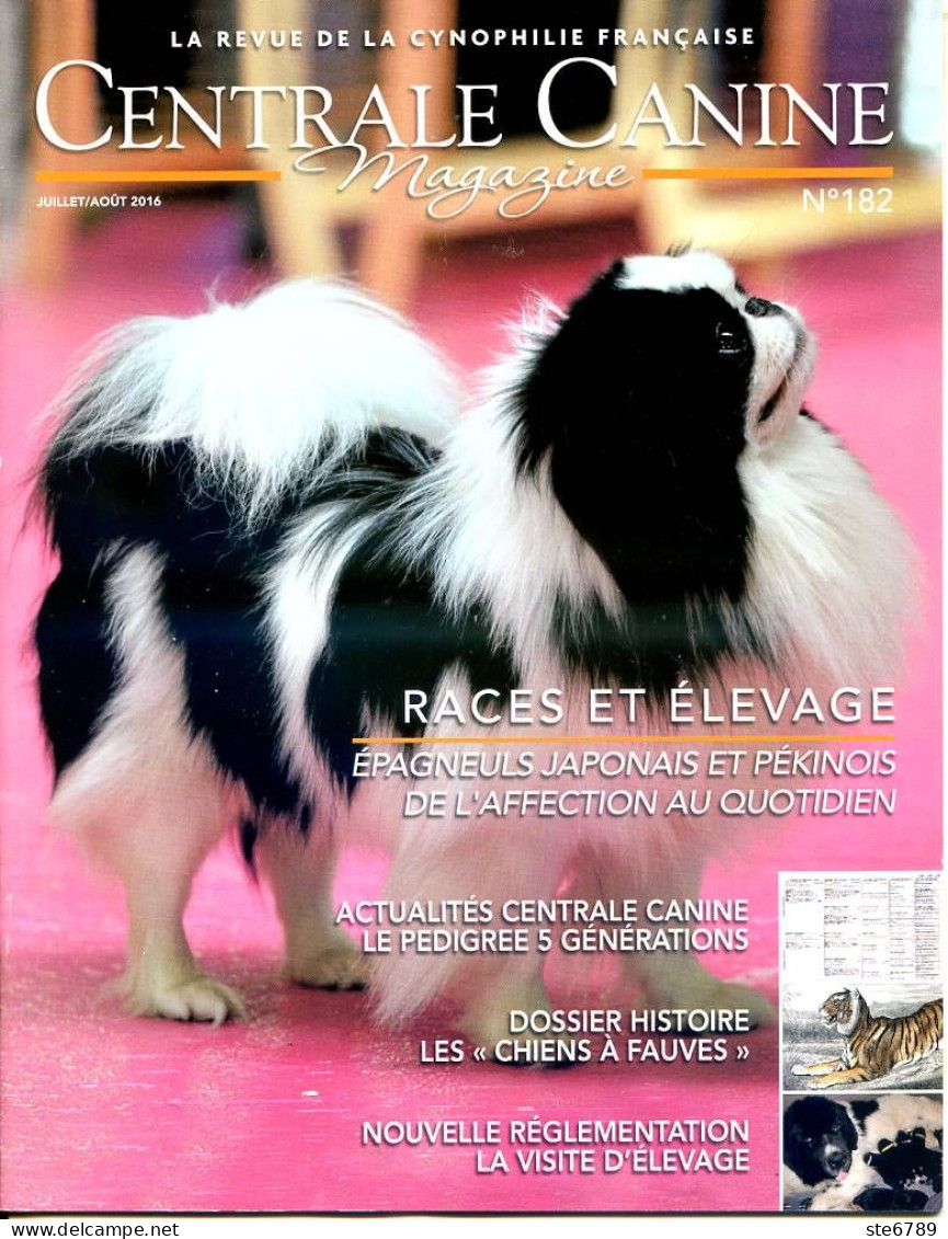 Centrale Canine N° 182  Epagneuls Japonais Pékinois , Chiens à Fauves  , Revue Cynophilie Francaise Chien - Animals