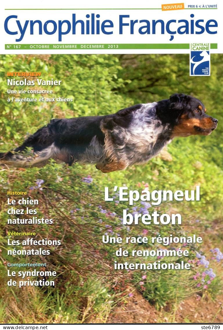 Cynophilie Francaise N° 167 Epagneul Breton  , Championnats De France  , Revue Chien - Animals