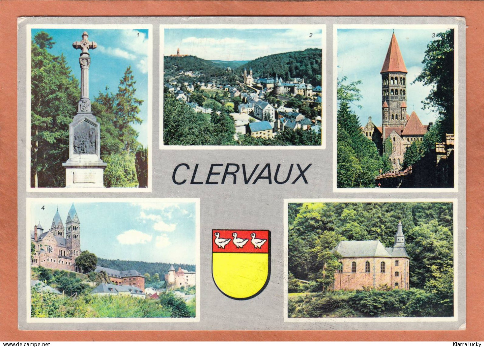 CLERVAUX - LUXEMBOURG - MULTIVUES + BLASON - ECRITE - Clervaux