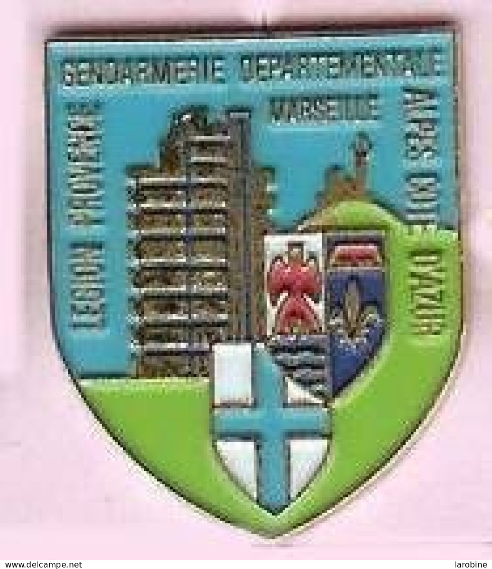 @@ Notre Dame De La Garde Blason écusson Gendarmerie Dépt. MARSEILLE Légion PACA @@gen14b - Polizei