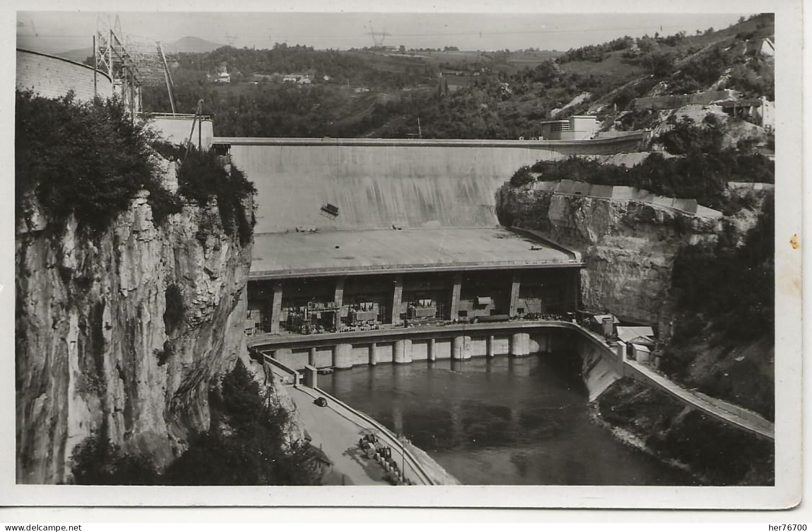 CPSM lot de 9 cartes représentant le barrage électrique de génissiat