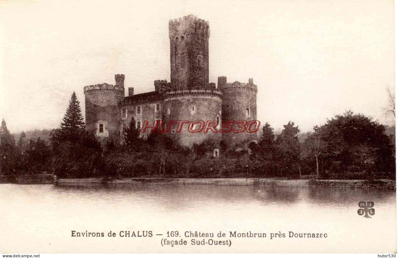 CPA ENVIRONS DE CHALUS - CHATEAU DE MONTBRUN PRES DOURNAZEC - Chalus